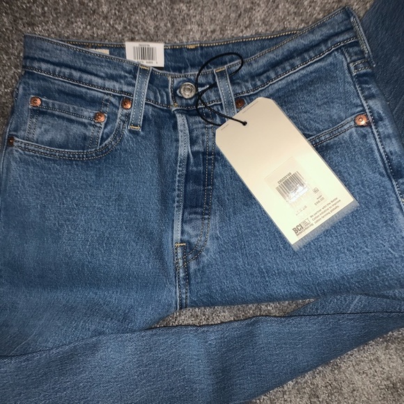 LEVIS ORIGINAL 501 SKINNY JEANS W26L26 - Picture 3 of 4